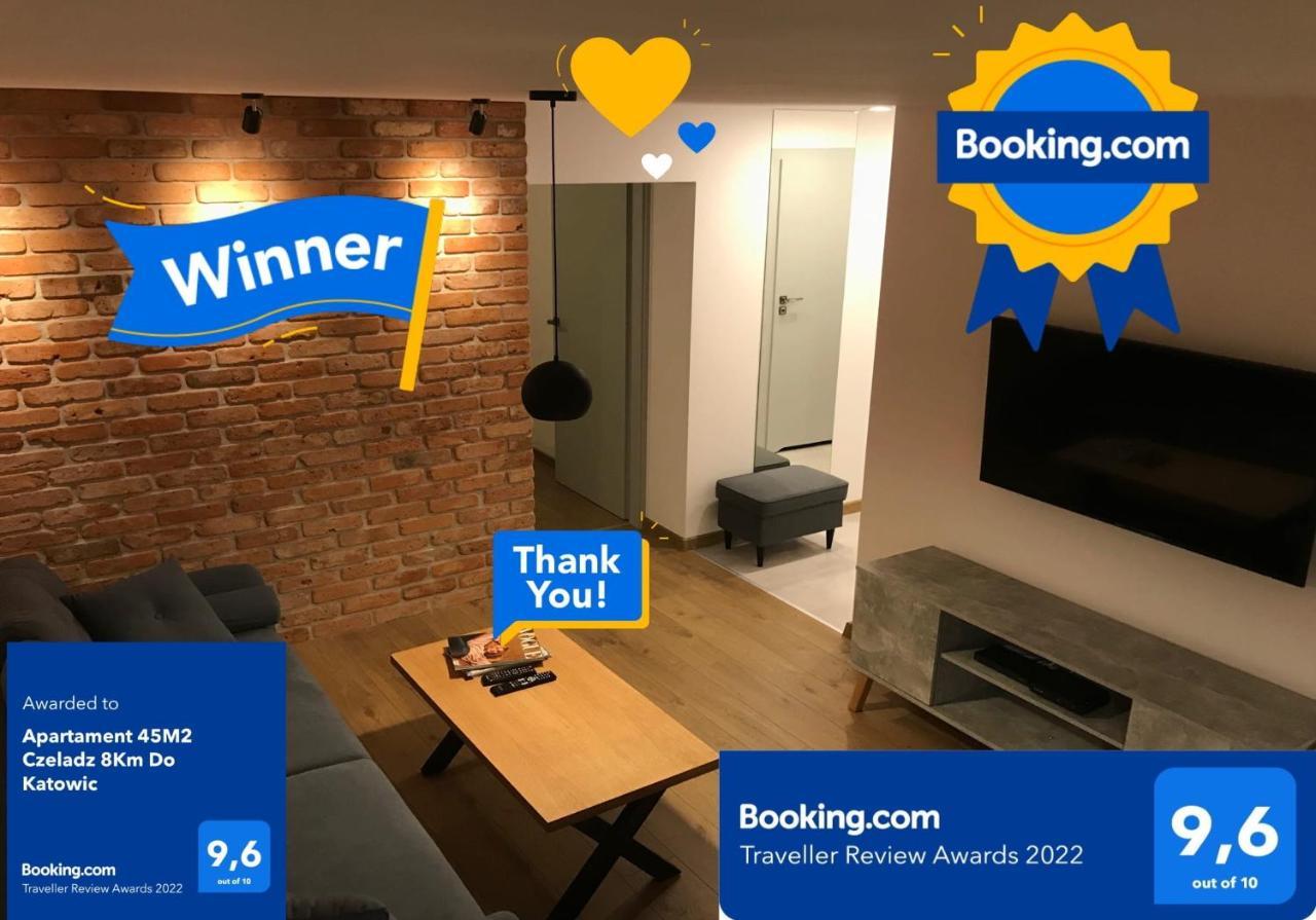 Apartament 45M2 Czeladz 8Km Do Katowic Kültér fotó